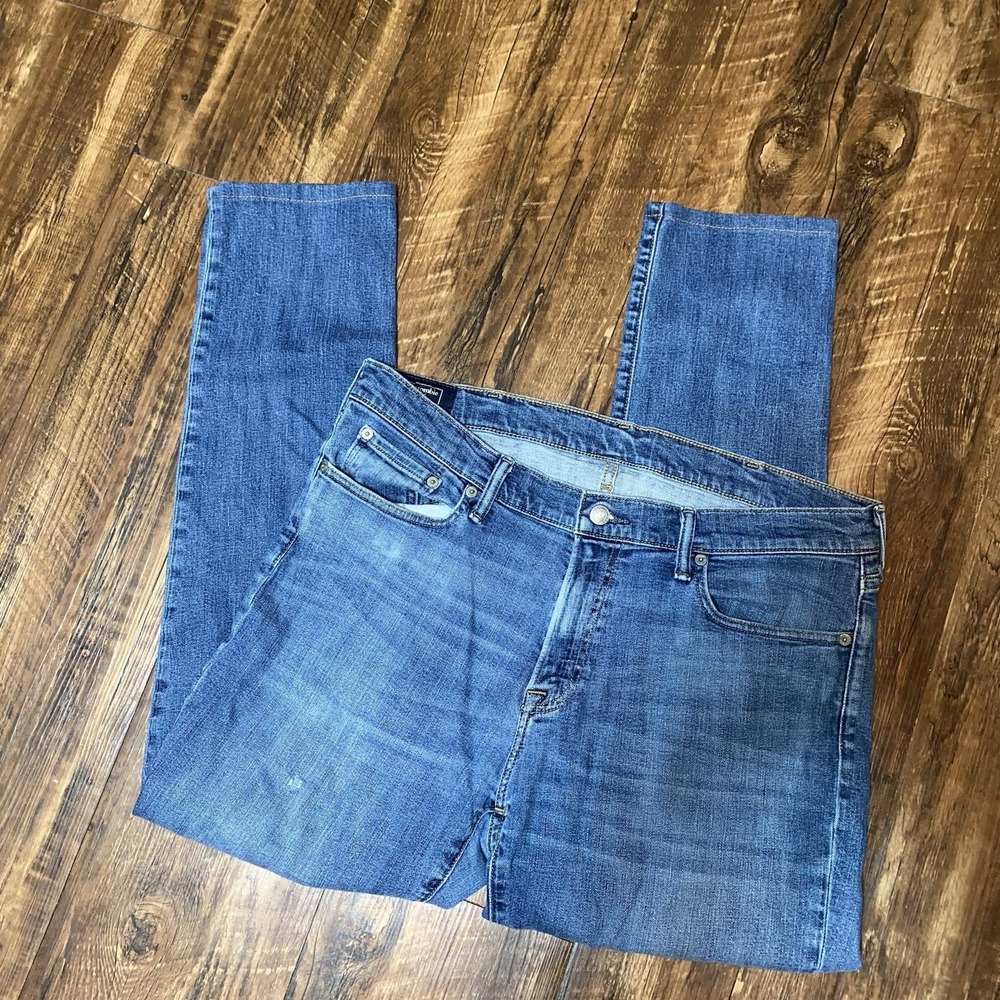 Abercrombie & Fitch 36x32 Rustin Athletic Slim Mens Blue Jeans